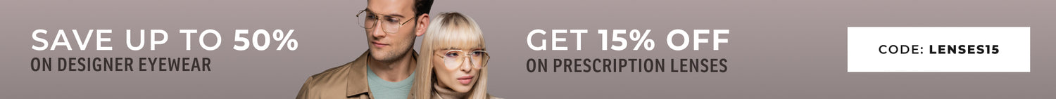 15% Off on Prescription Lenses at Designer Optics